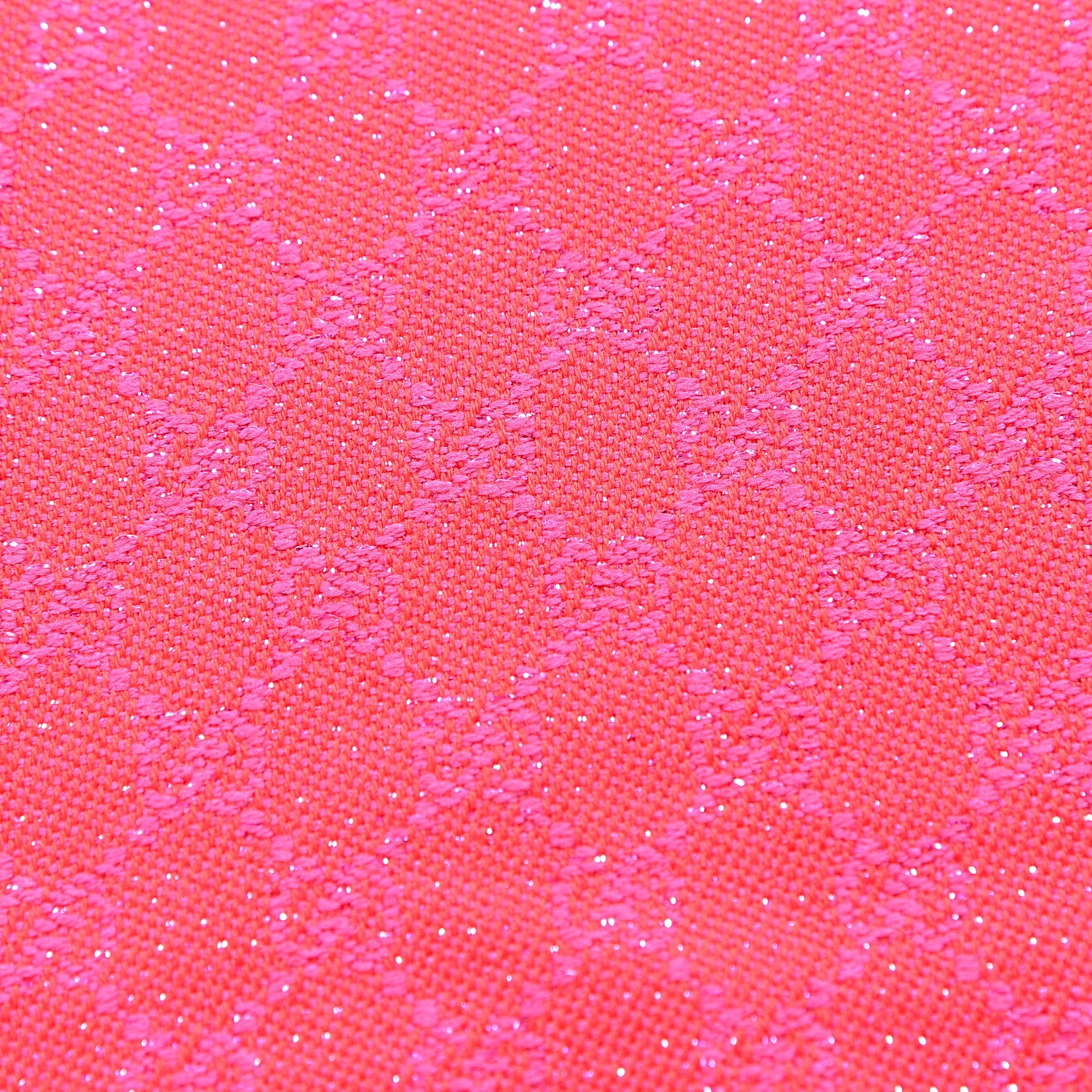 Gucci Wool Lame Jacquard GG Monogram Stenlux Scarf Red Pink 3 of 5