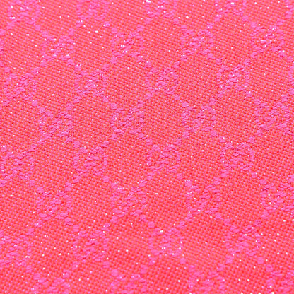 Gucci Wool Lame Jacquard GG Monogram Stenlux Scarf Red Pink 3 of 5