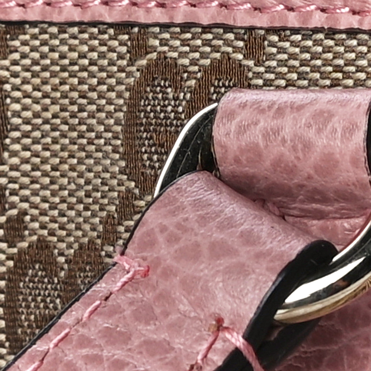 Monogram Small Bree Tote Beige Soft Pink