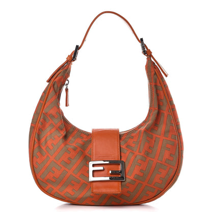 Fendi Zucca Hobo Orange 1 of 12