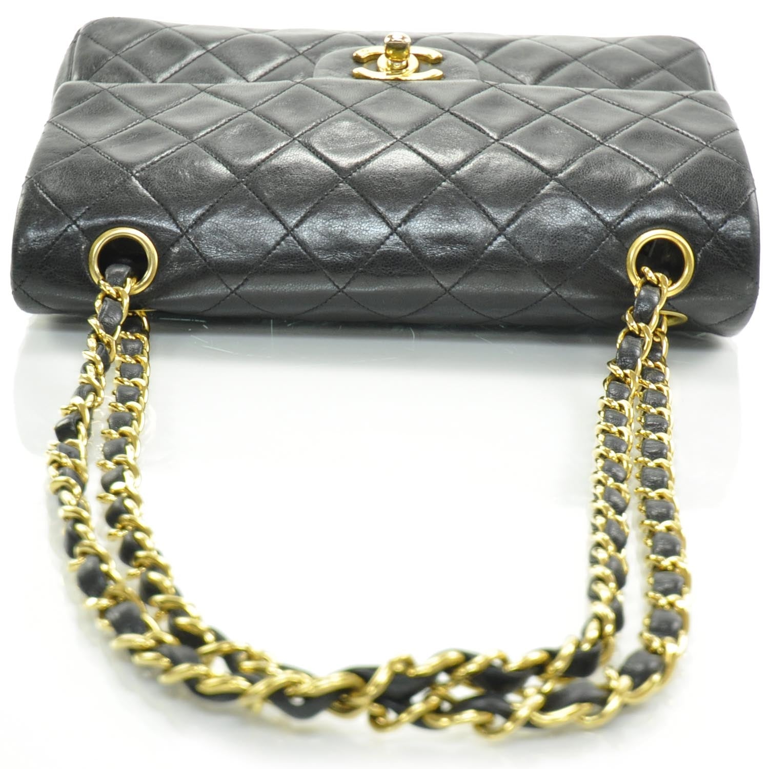 Chanel Lambskin Quilted Small Double Flap Black 5 of 10
