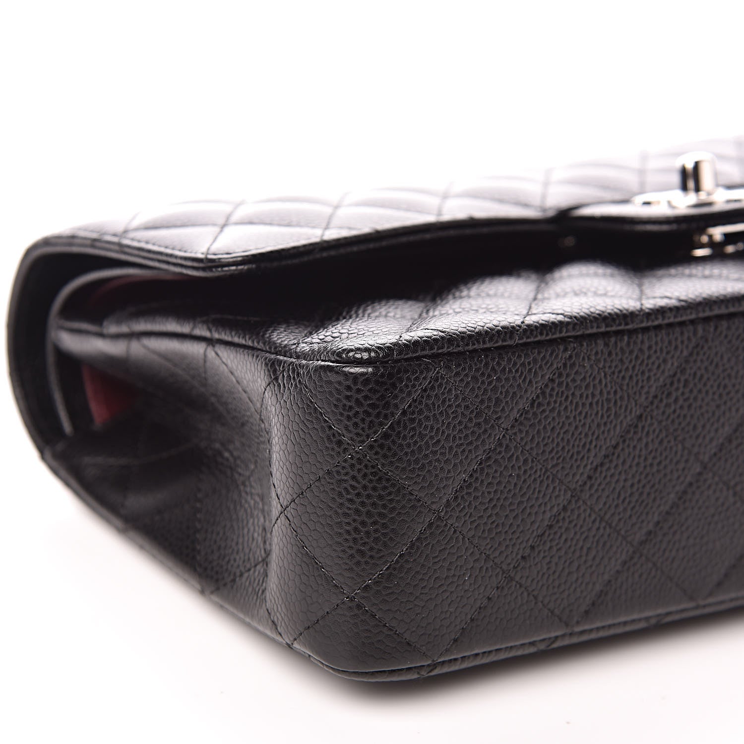 Chanel Caviar Quilted Medium Double Flap Black 8 of 12