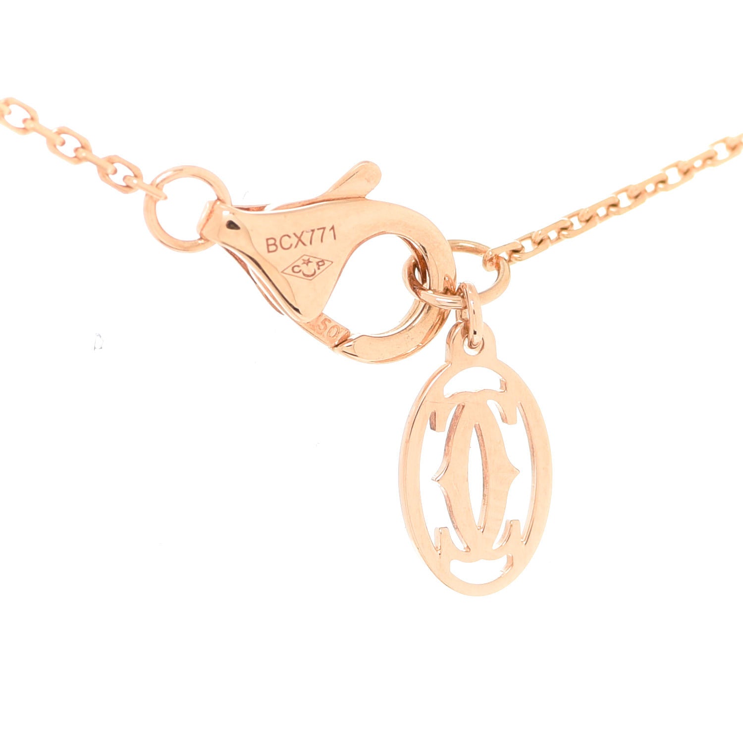 Cartier 18K Yellow Gold Diamond XS D'Amour Pendant Necklace 5 of 5