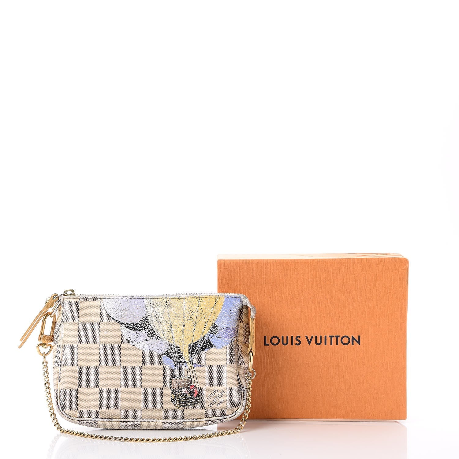 Louis Vuitton Damier Azur Balloon Illustre Mini Pochette Accessories 8 of 8