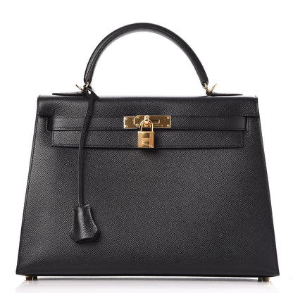 Hermes Epsom Kelly Sellier 32 Black 1 of 35