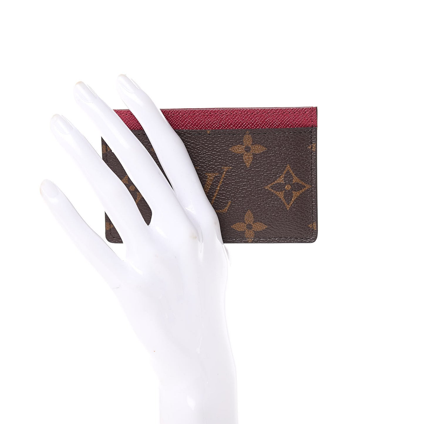 Monogram Card Holder Fuchsia