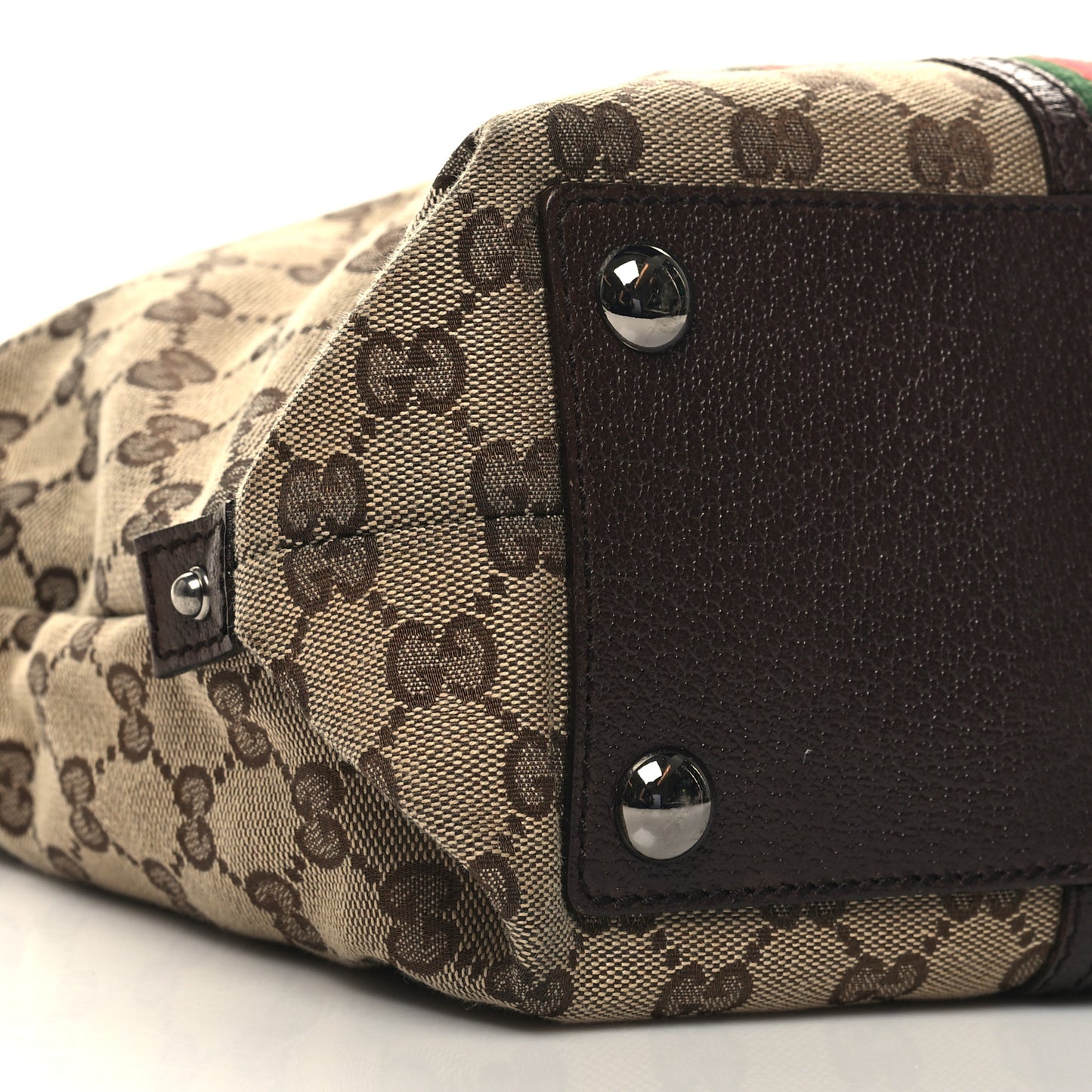 Monogram Web Large Joy Tote Dark Brown