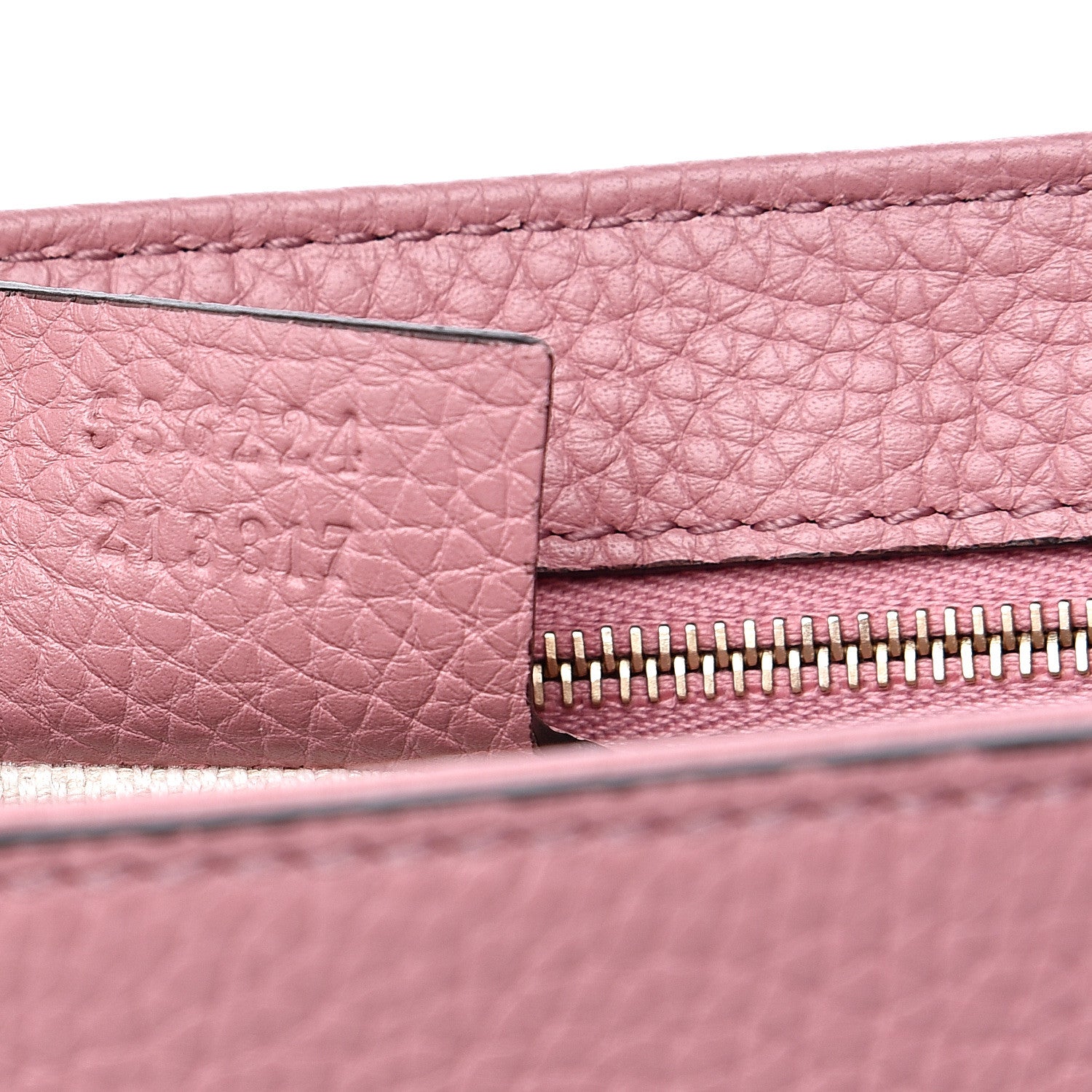 Gucci Pebbled Calfskin Medium Soho Flap Crossbody Pink 7 of 10