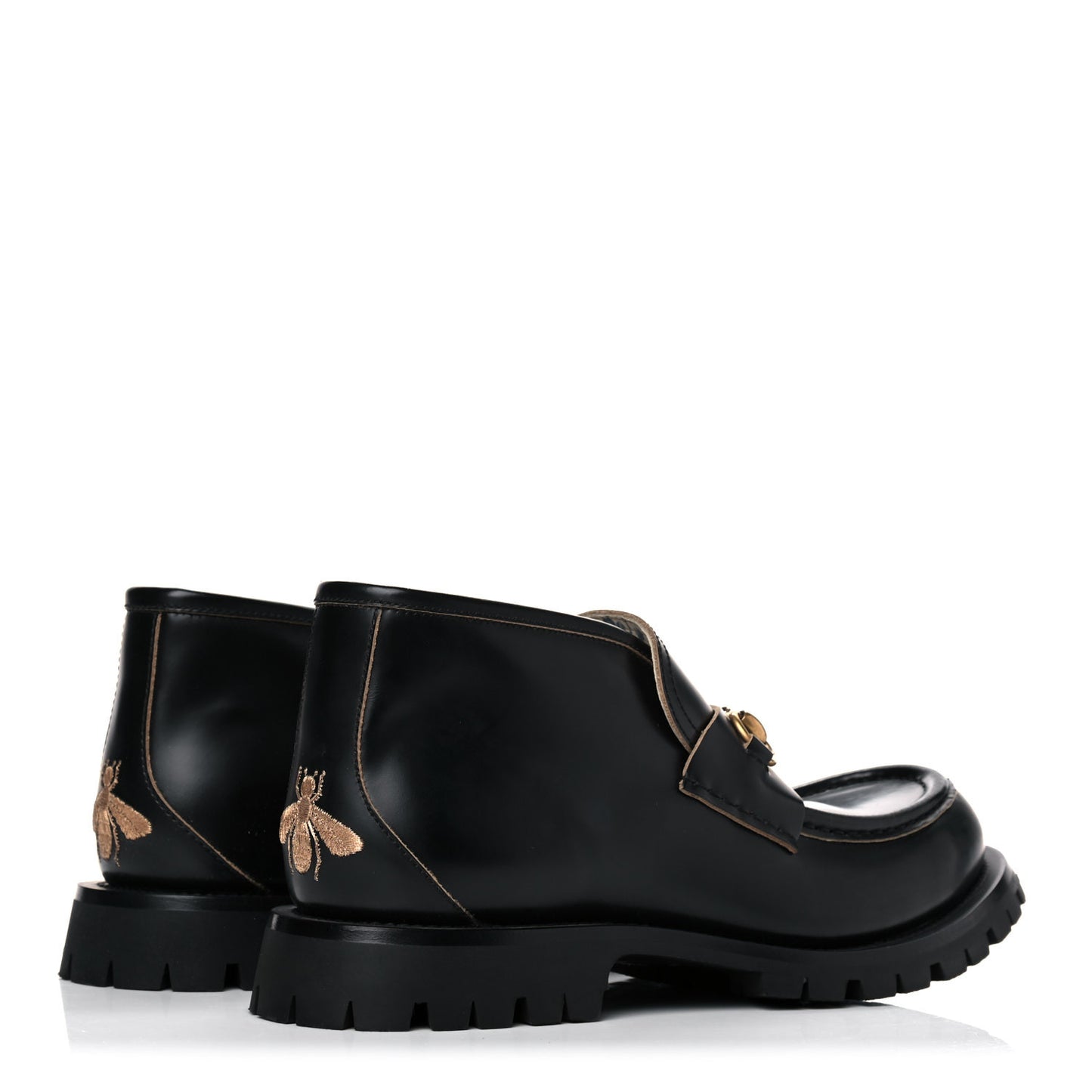 Cordovan Lux Mens Harald Horsebit Ankle Boots 9 Black