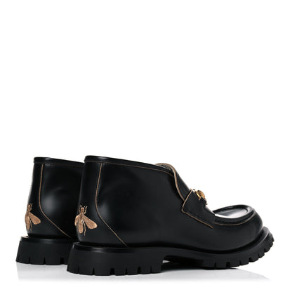 Gucci Cordovan Lux Mens Harald Horsebit Ankle Boots 9 Black 4 of 13