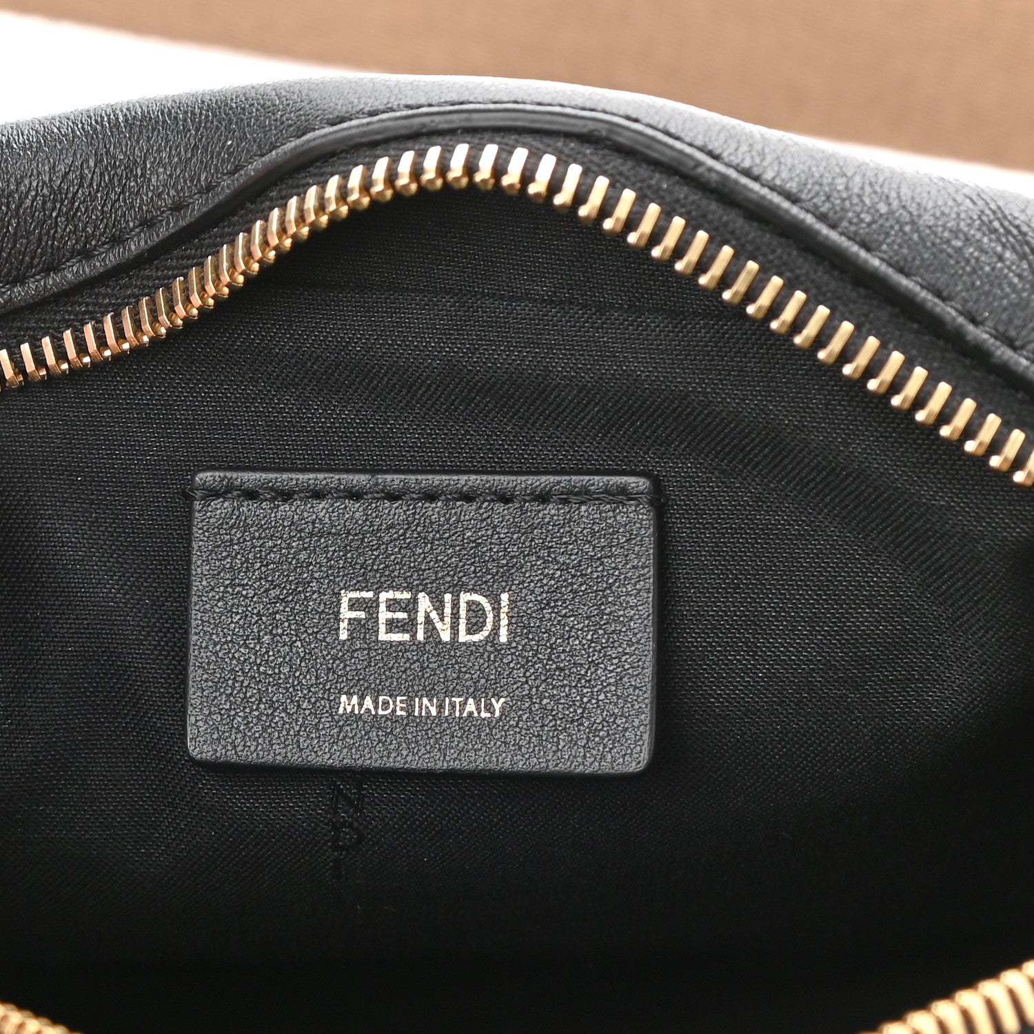 Fendi Vitello Grace Matte Mini Fendi Cam Black 6 of 10