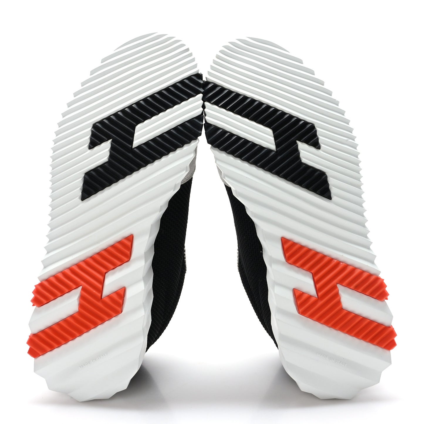 Air Mesh Suede Goatskin Bouncing Sneakers 37 Black Orange