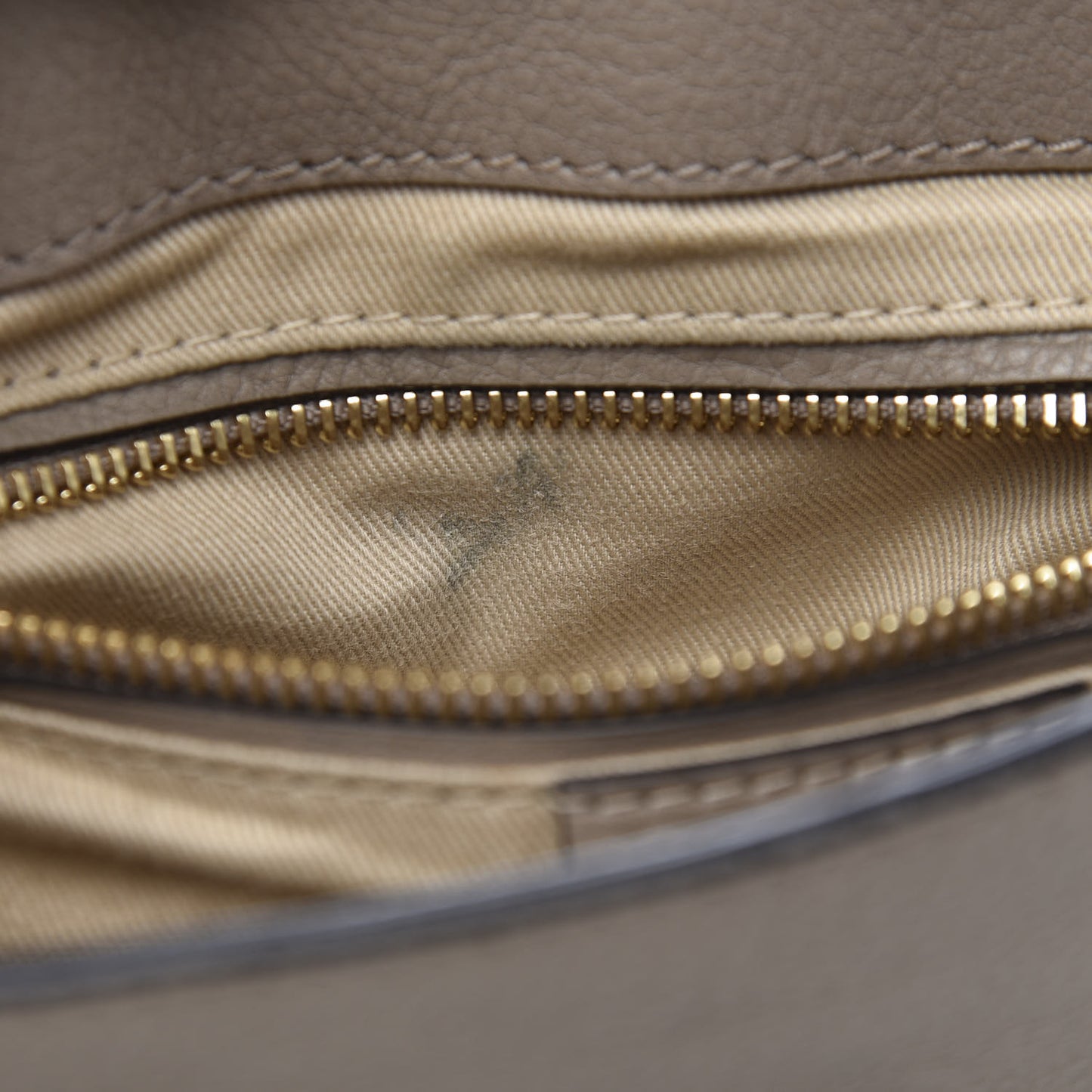 Suede Calfskin Small Faye Backpack Motty Grey