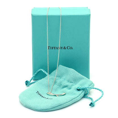 Tiffany Sterling Silver Elsa Peretti Letter L Pendant Necklace 6 of 6