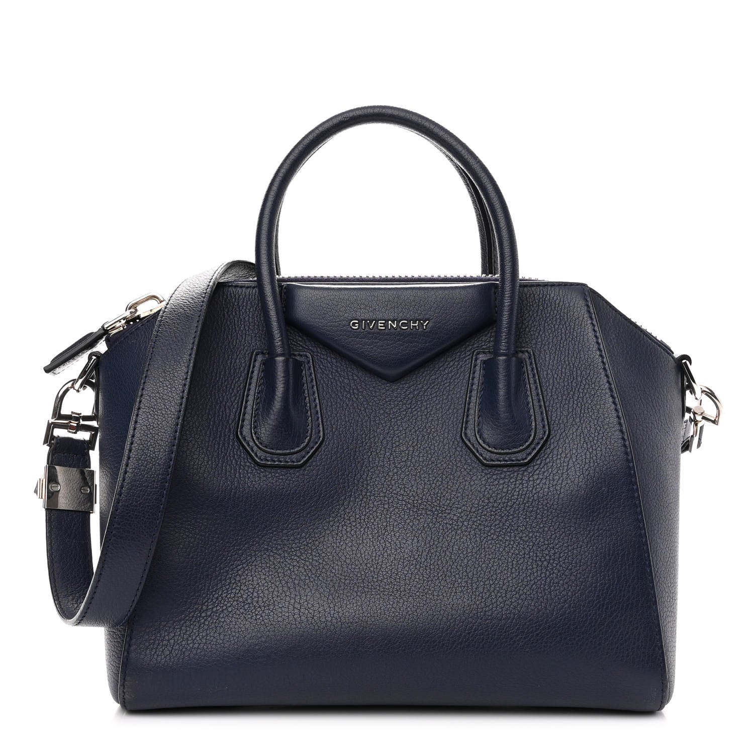 Givenchy Sugar Goatskin Small Antigona Navy 1 of 9
