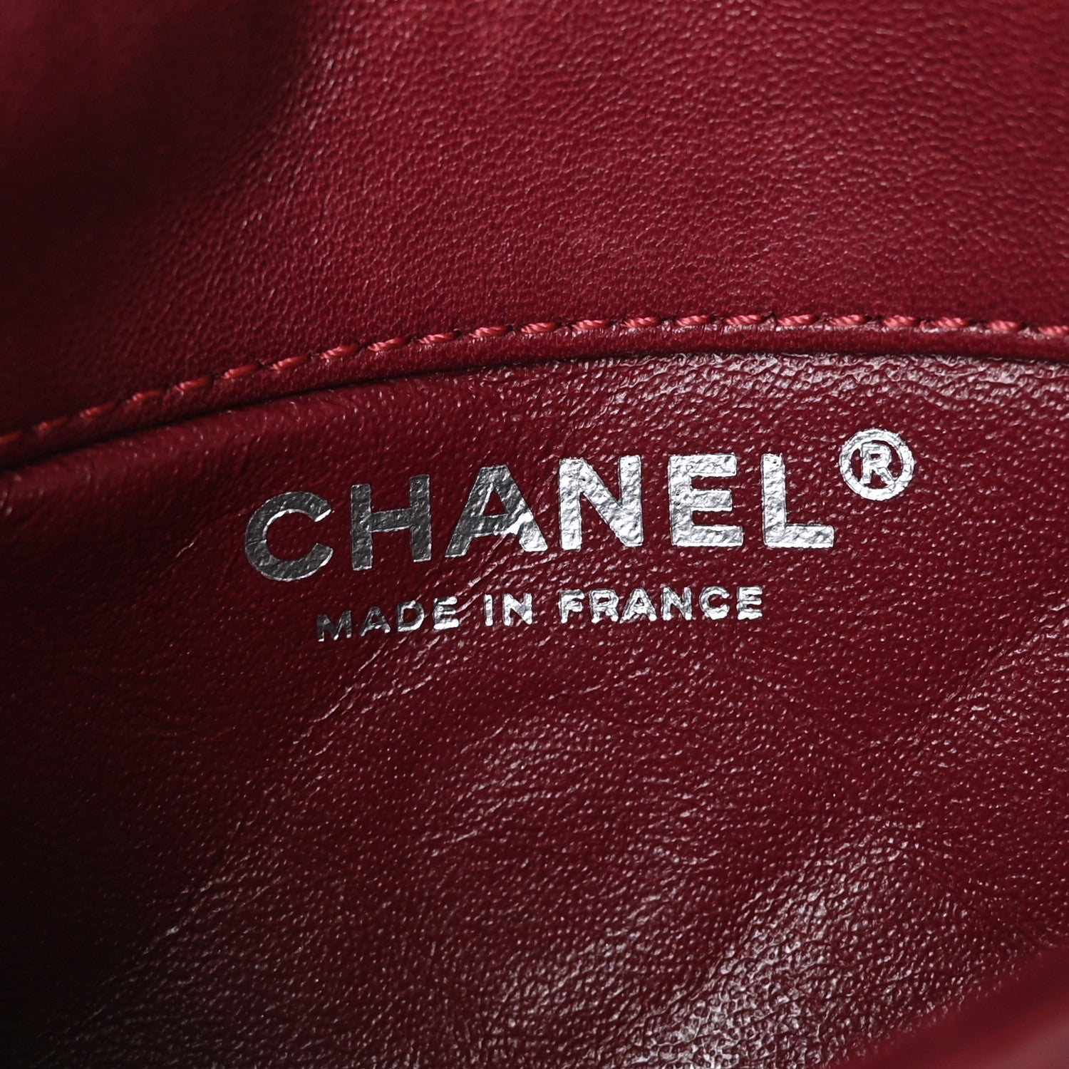 Chanel Lambskin Quilted Mini Mineral Nights Flap Crossbody Bag Dark Red 7 of 10