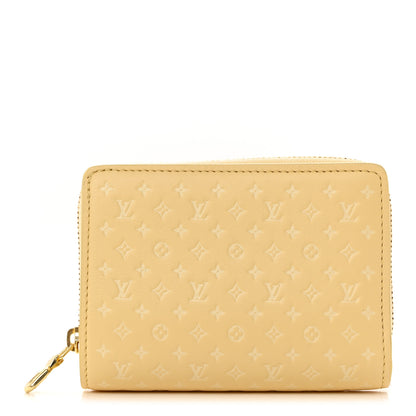 Louis Vuitton Calfskin Nanogram Embossed Lou Wallet Jaune 1 of 7