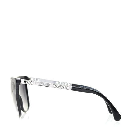 Chanel Cat Eye Chain Polarized Sunglasses 5352-Q Black 3 of 7