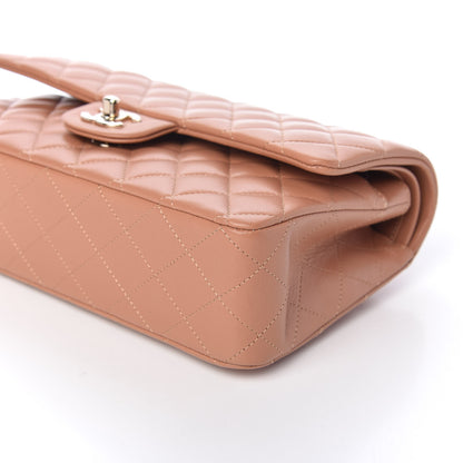 Chanel Lambskin Quilted Medium Double Flap Brown 9 of 10