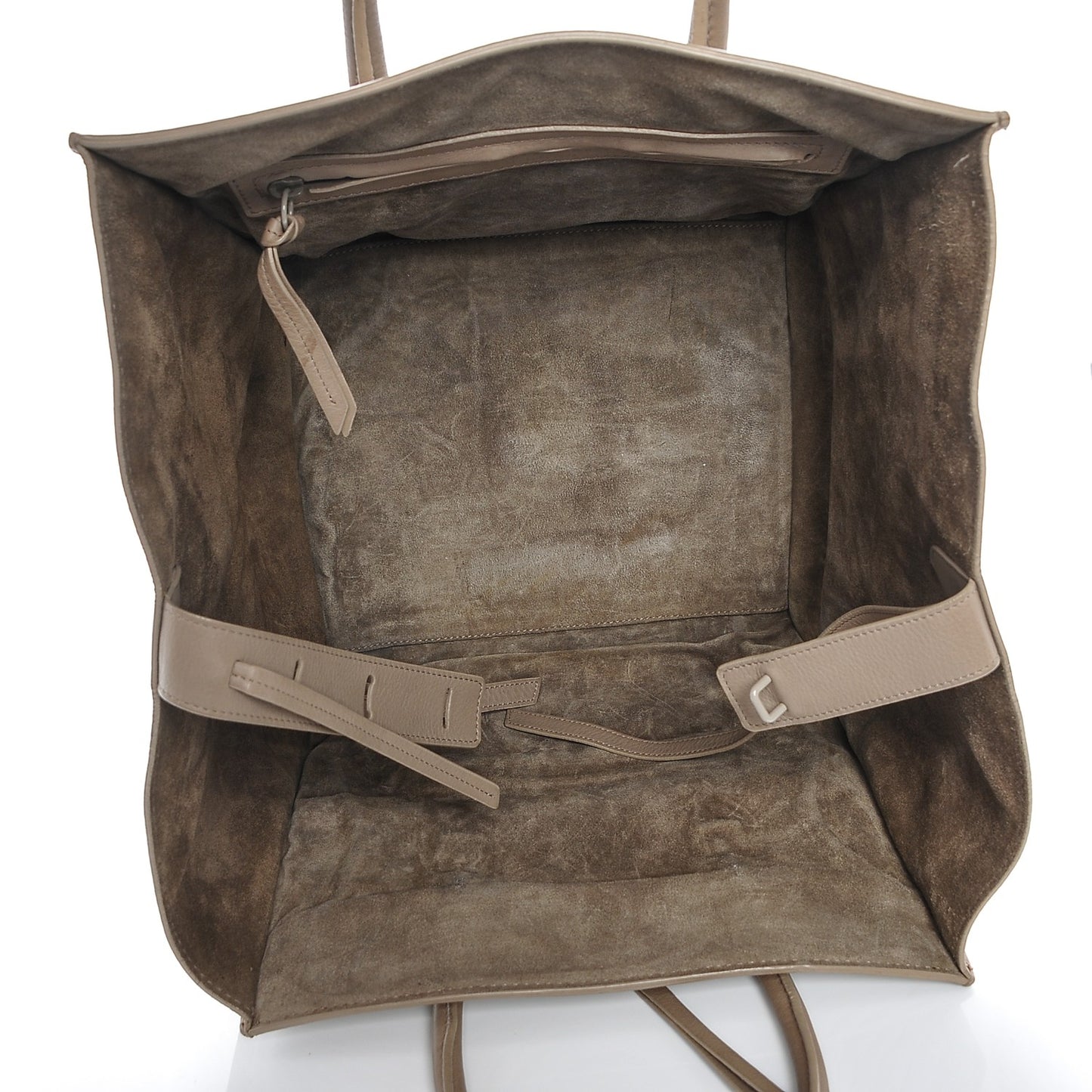 Supple Calfskin Medium Phantom Luggage Light Khaki