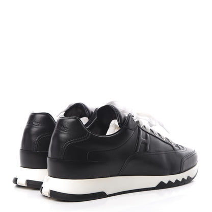 Hermes Calfskin Womens Trail Sneakers 39.5 Black 4 of 8