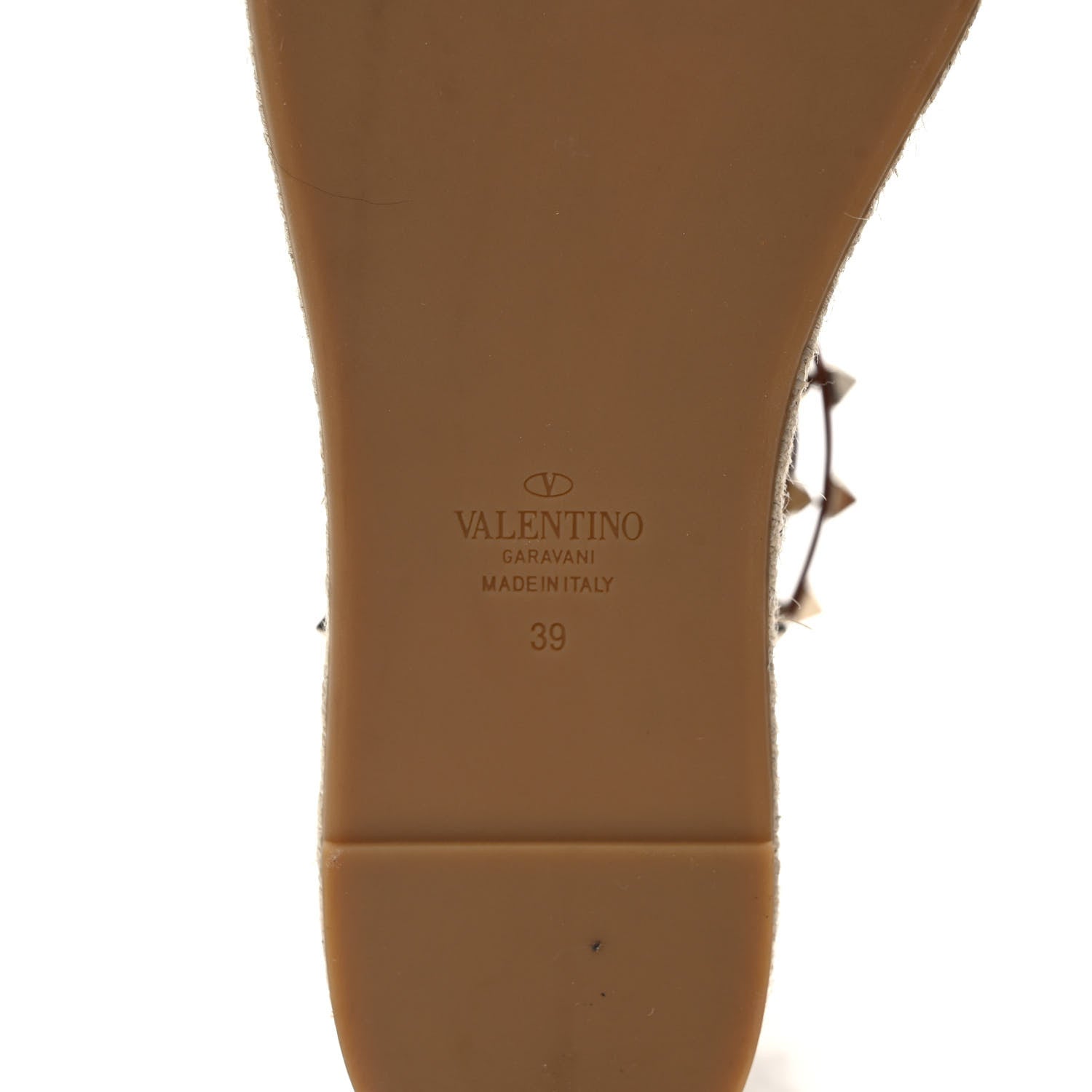 Valentino Garavani Canvas Leopard Print Rockstud Ankle Wrap Espadrille Flatform Sandals 39 Brown 6 of 7