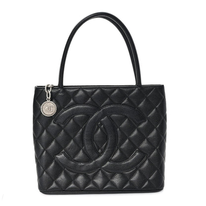 Chanel Caviar Quilted Medallion Tote Black 1 of 11