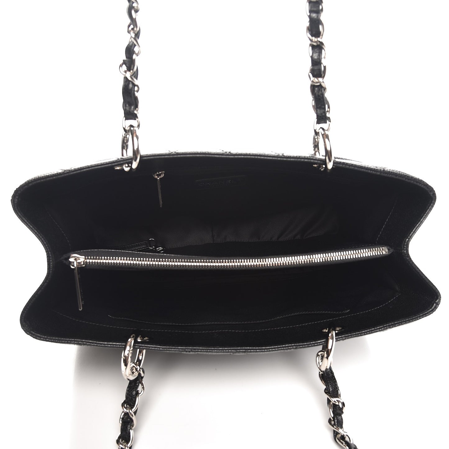 Caviar Quilted Grand Shopping Tote GST Black