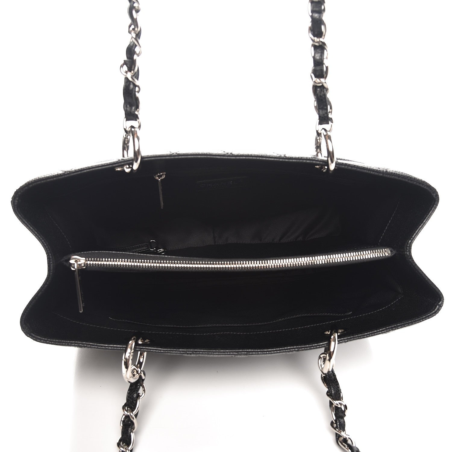 Chanel Caviar Quilted Grand Shopping Tote GST Black 5 of 9