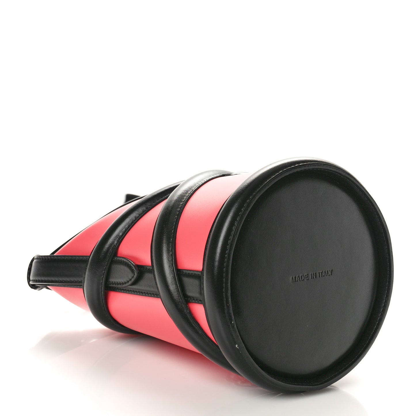 Calfskin The Curve Shoulder Bag Pink Black