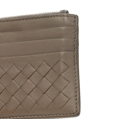 Bottega Veneta Calfskin Intrecciato Zip Card Holder Shadow 9 of 13