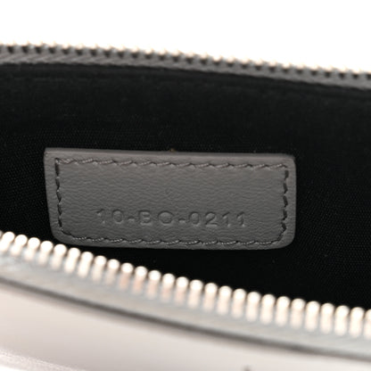 Christian Dior Grained Calfskin CD Icon Signature Zip Card Holder Grey 7 of 7