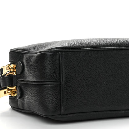 Prada Vitello Daino Medium Double Zip Shoulder Bag Black 12 of 13