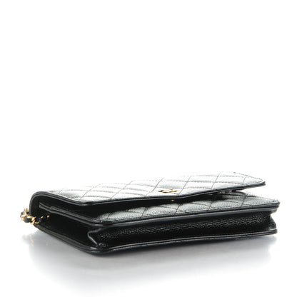 Chanel Caviar Quilted Wallet On Chain WOC Black 4 of 8