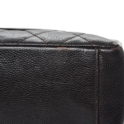 Chanel Caviar Petit Shopping Tote PST Dark Brown 11 of 12