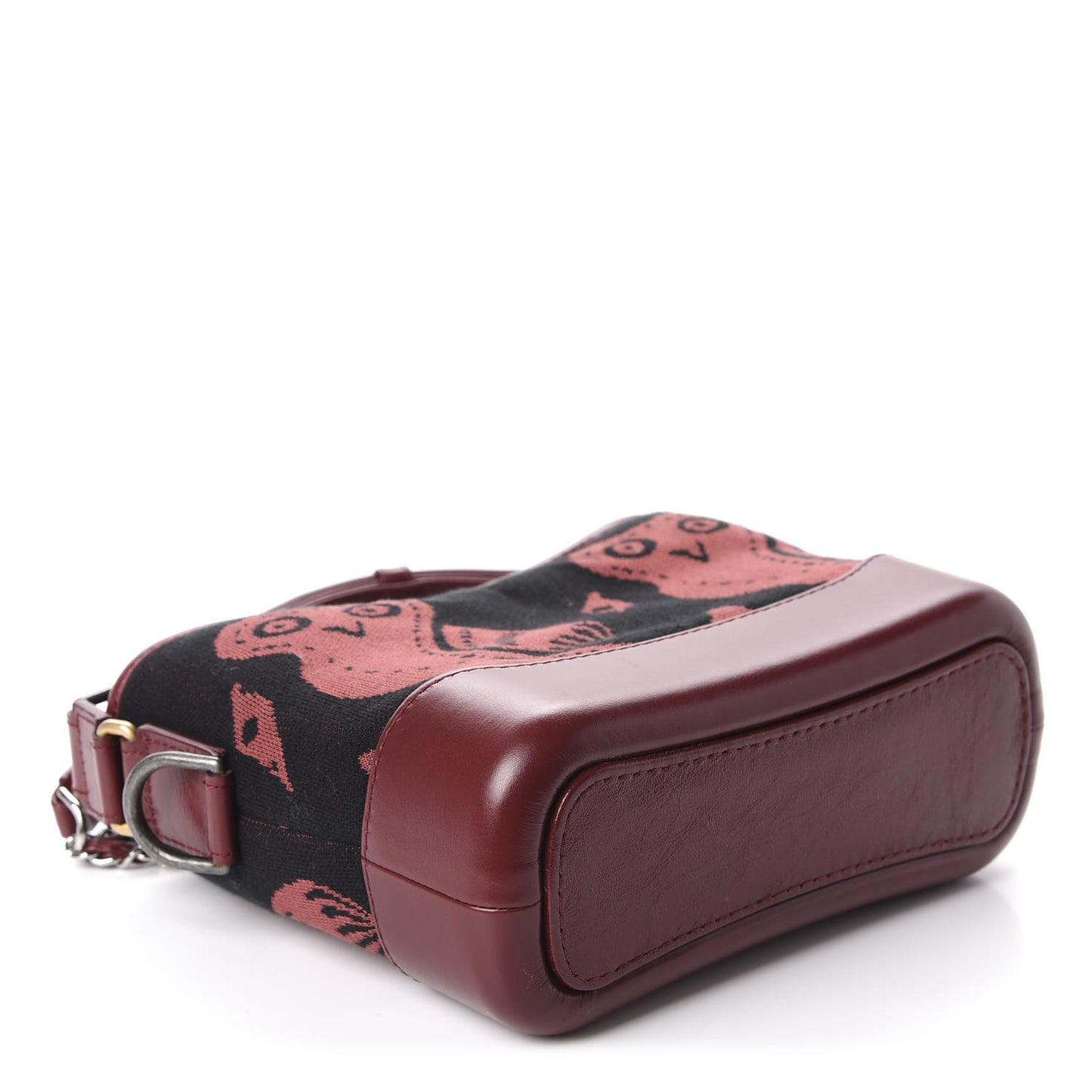 Knit Calfskin Small Gabrielle Hobo Red