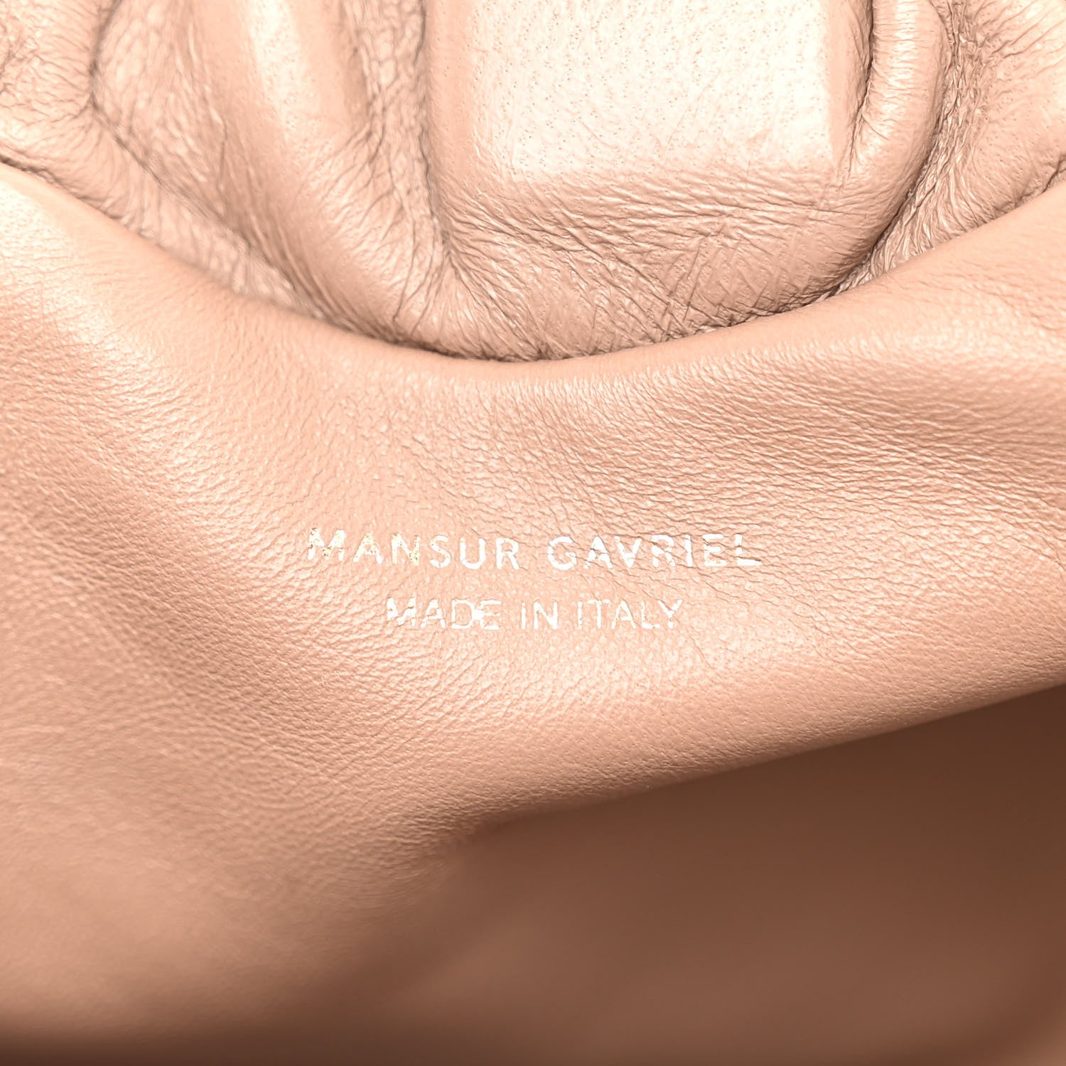 Mansur Gavriel Lambskin Cloud Mini Clutch Biscotto 6 of 9