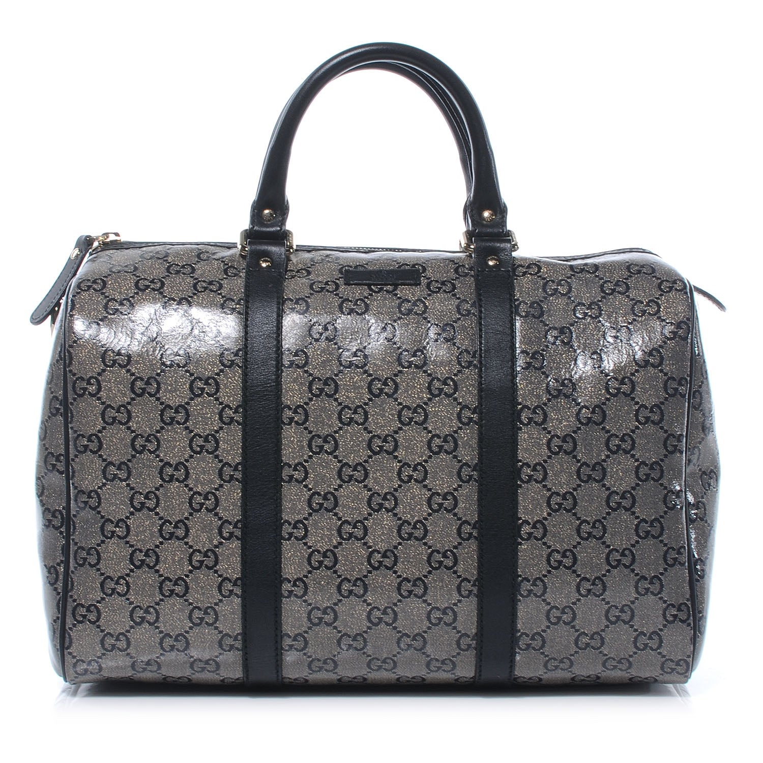Gucci Crystal Monogram Joy Medium Boston Black 1 of 7