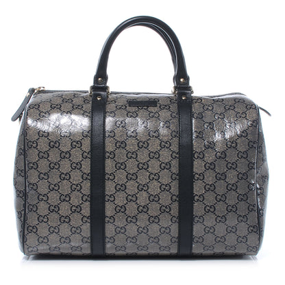 Gucci Crystal Monogram Joy Medium Boston Black 1 of 7