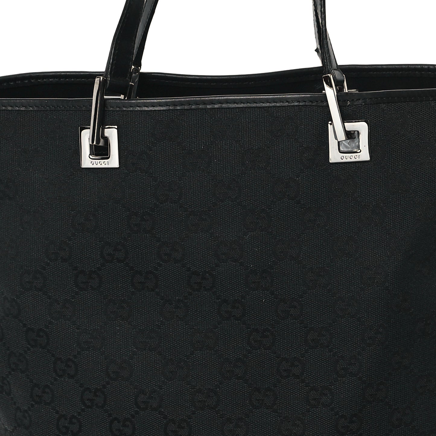 Monogram Bucket Tote Black