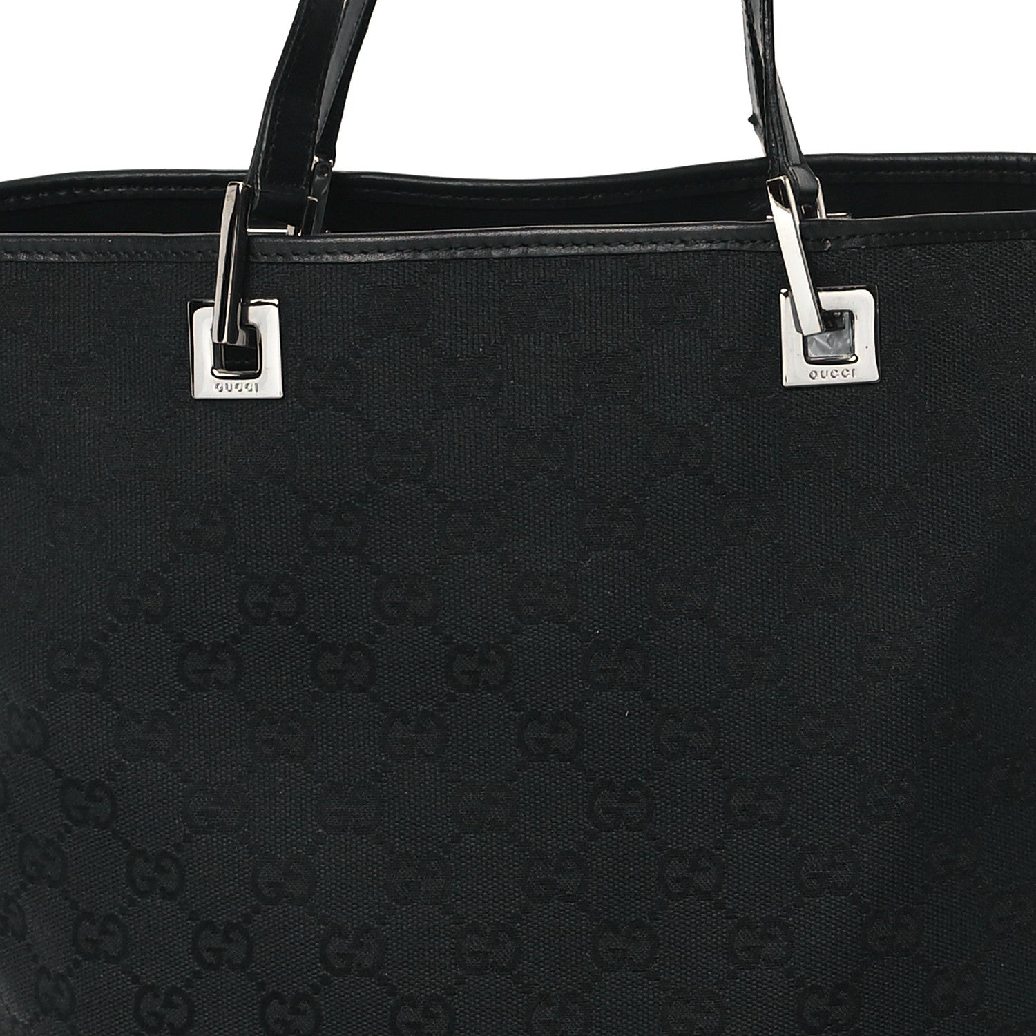 Gucci Monogram Bucket Tote Black 8 of 12