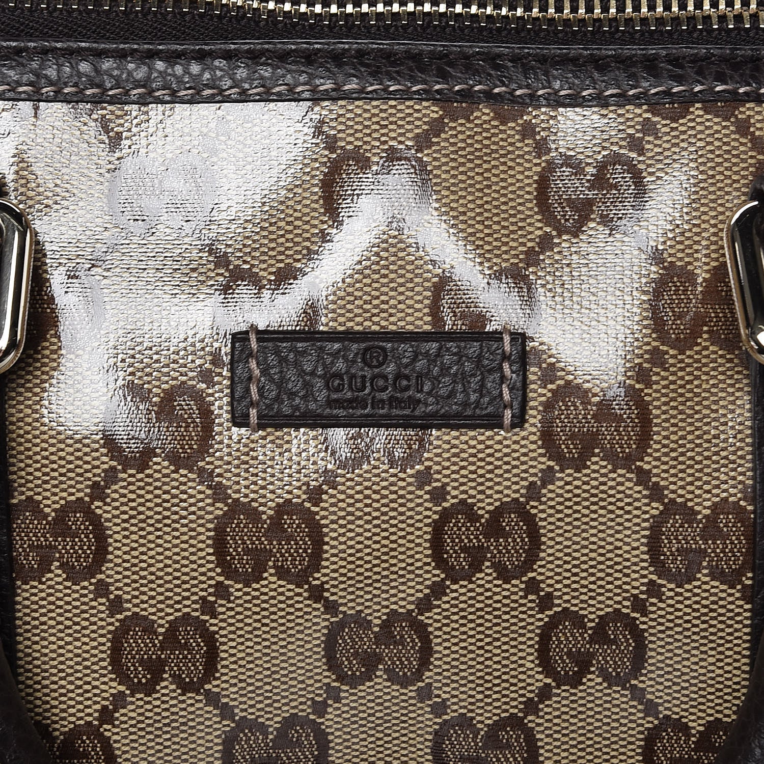 Gucci Crystal Monogram Medium Joy Boston Dark Brown 6 of 10