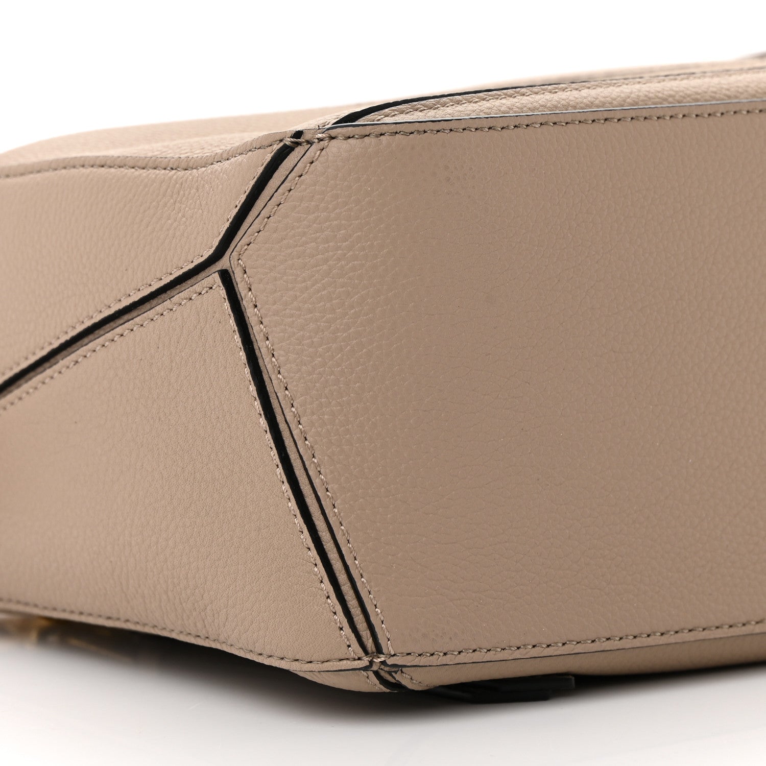 Loewe Grained Calfskin Small Puzzle Bag Sand 10 of 12