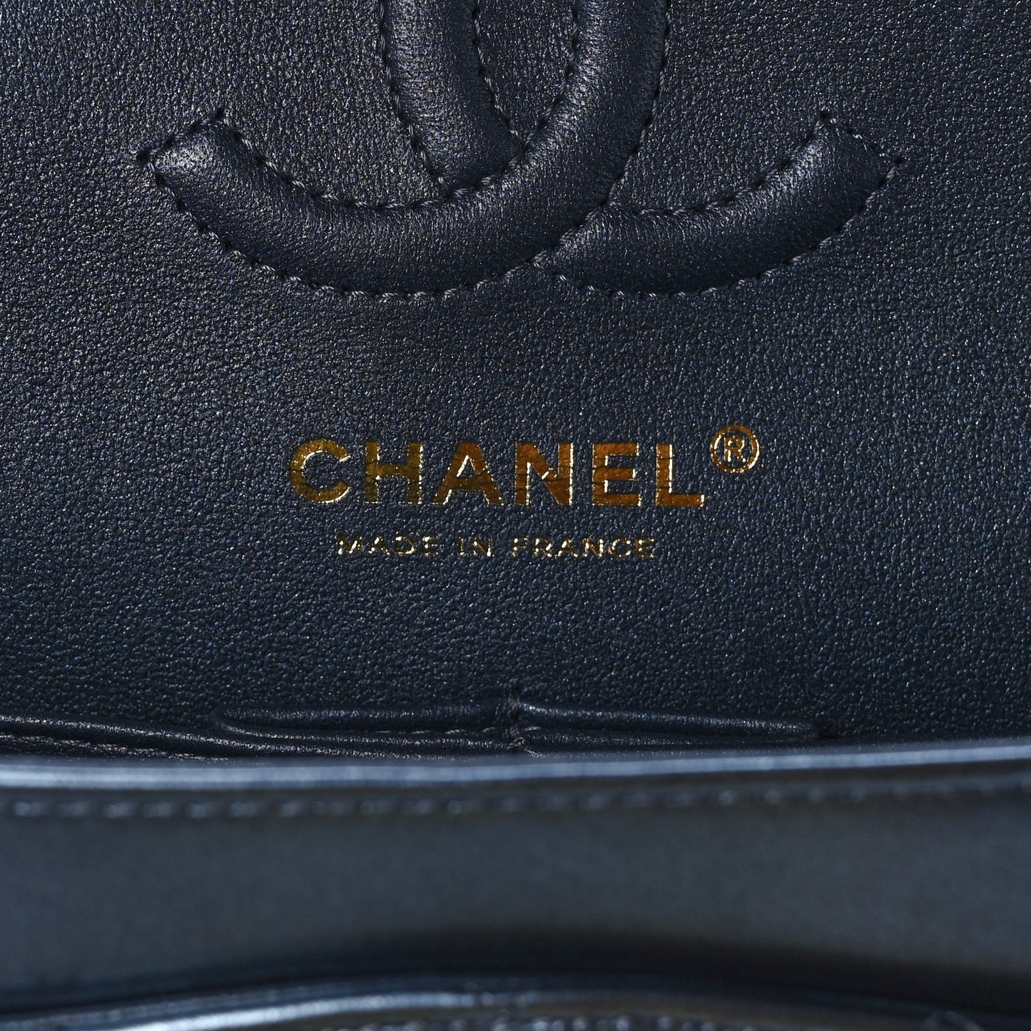 Metallic Lambskin Quilted Small Double Flap Blue