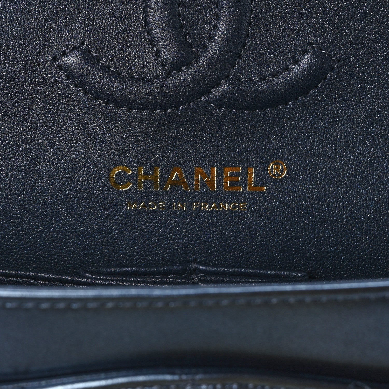Chanel Metallic Lambskin Quilted Small Double Flap Blue 7 of 9