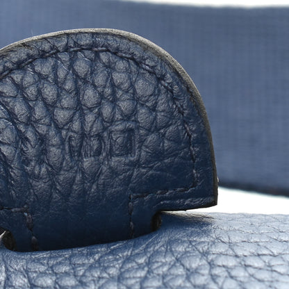 Hermes Taurillon Clemence Evelyne III GM Bleu Saphir 7 of 9