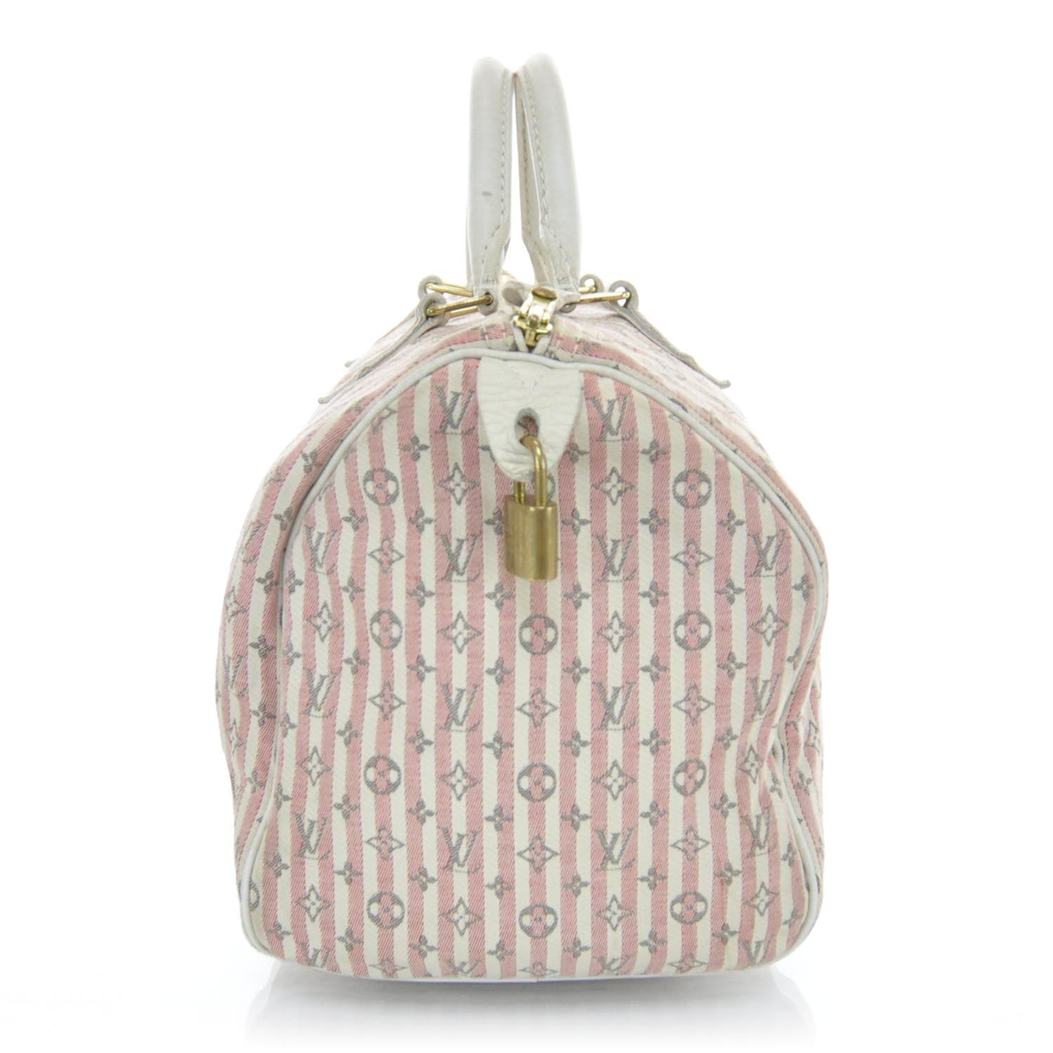 Louis Vuitton Mini Lin Croisette Speedy 30 Rouge 6 of 12