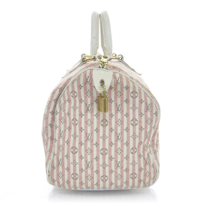 Louis Vuitton Mini Lin Croisette Speedy 30 Rouge 6 of 12