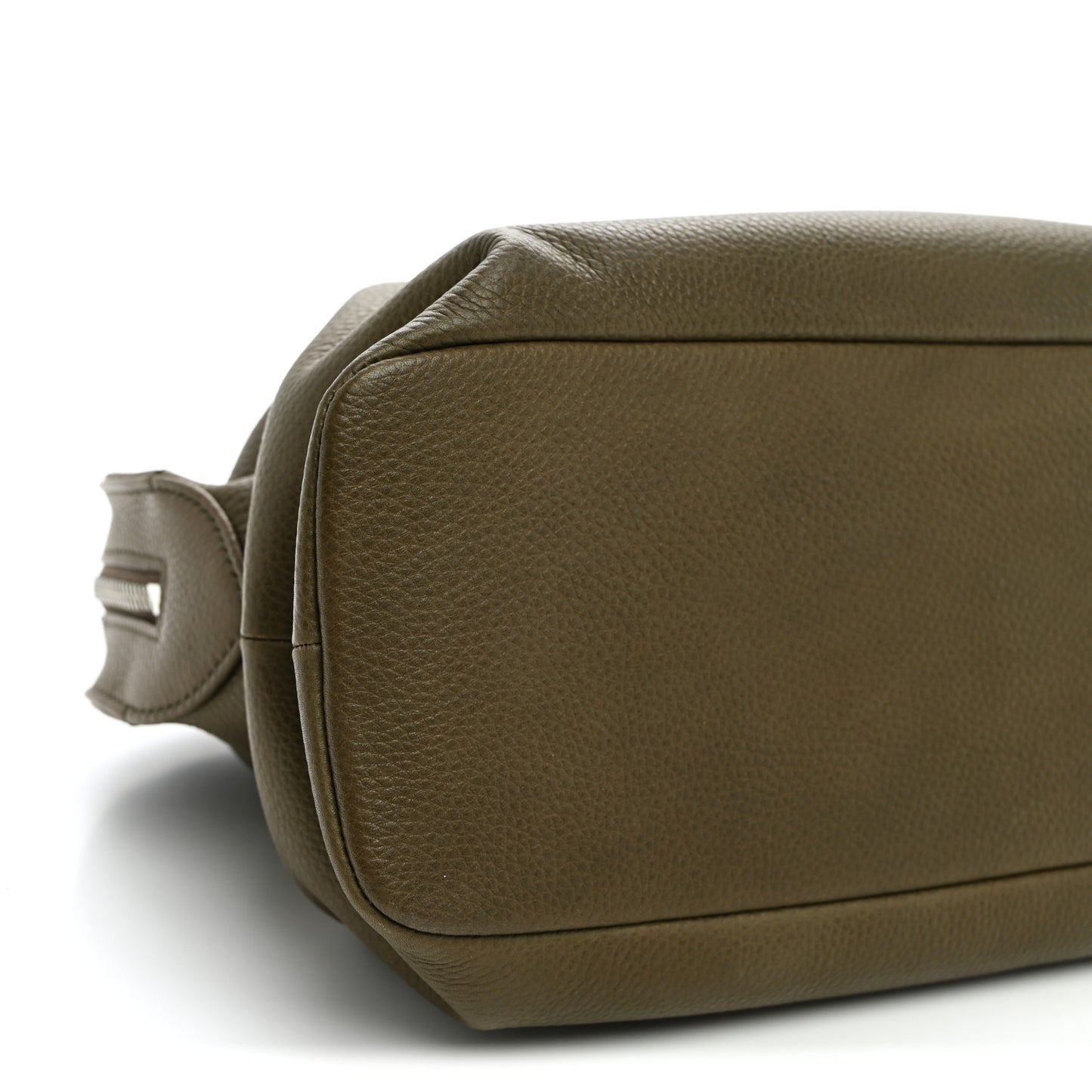 Grained Saddle Calfskin Agnes Bag Truffle