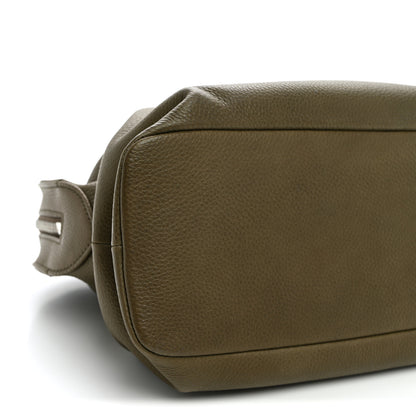 The Row Grained Saddle Calfskin Agnes Bag Truffle 8 of 9